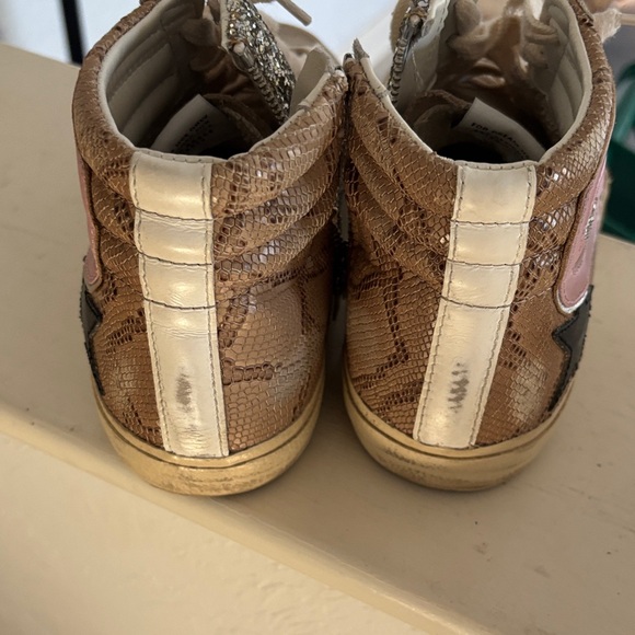 Golden Goose Glitter High-Top Sneakers - Gray, Pink, Silver - Picture 8 of 9